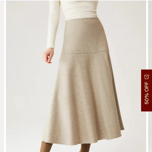 OGL FuzzLuxe Flared Maxi Skirt NWT - Picture 8 of 11